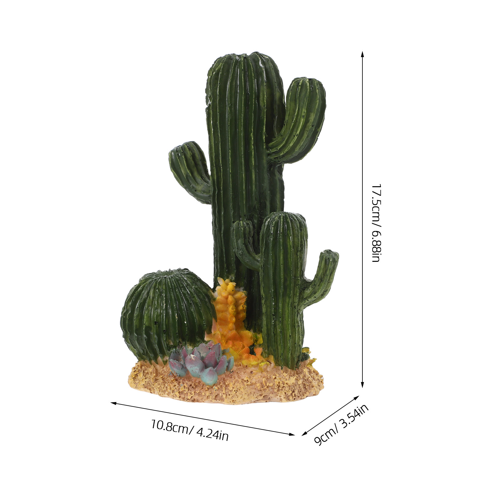 Artificial Cactus Plant Large  - огляд і ціна Terrarium Moss Art