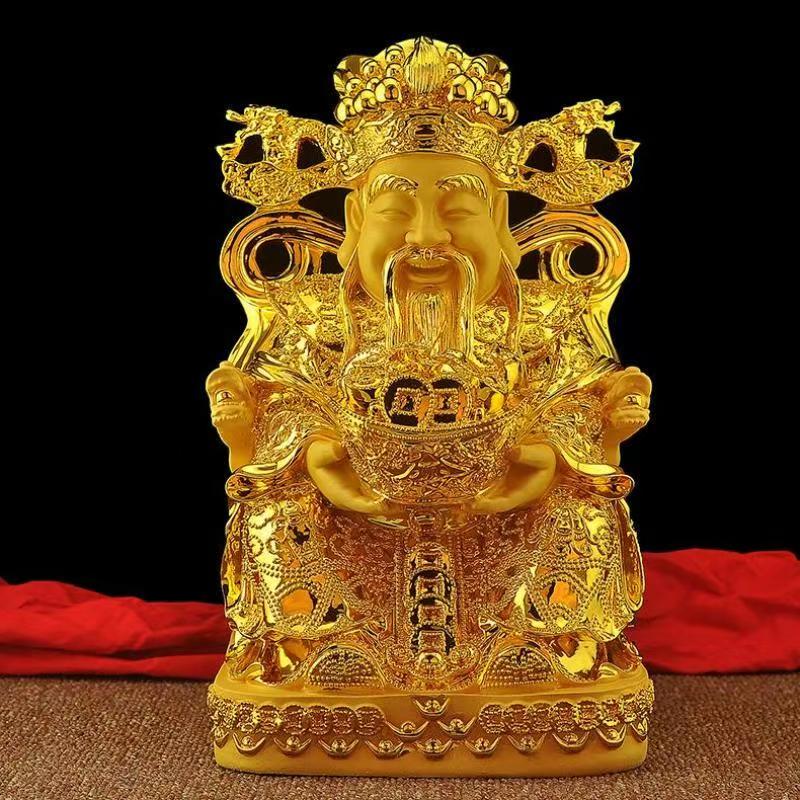 Feng Shui Gold God of Wealth L - огляд і ціна Resin Crafts