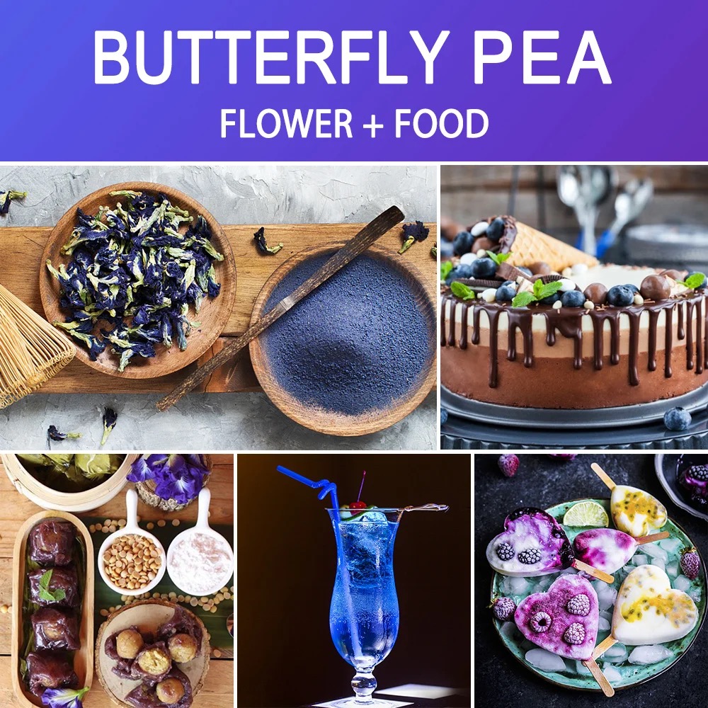 Organic Butterfly Pea Flower T - огляд і ціна Dried Flower Bulk