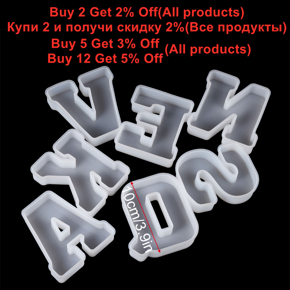 3Sizes A to Z Letter Silicone  - огляд і ціна Serving Tray Mold