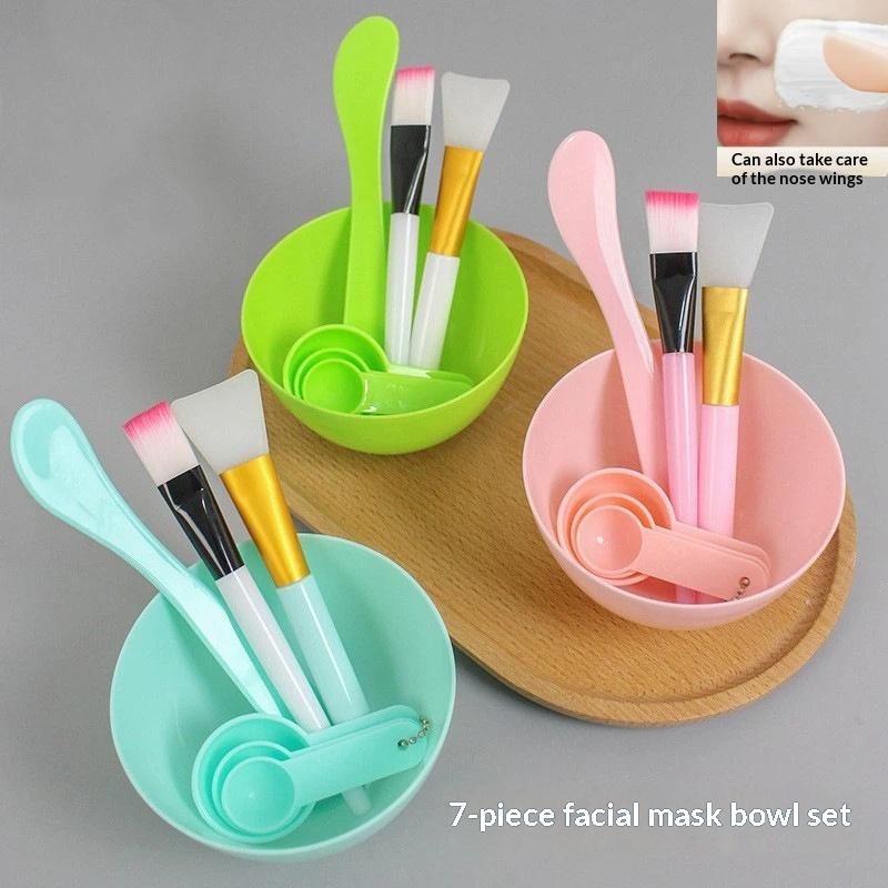 【7Pcs DIY Facemask Mixing Tool - огляд і ціна Mixing Cup Silicone
