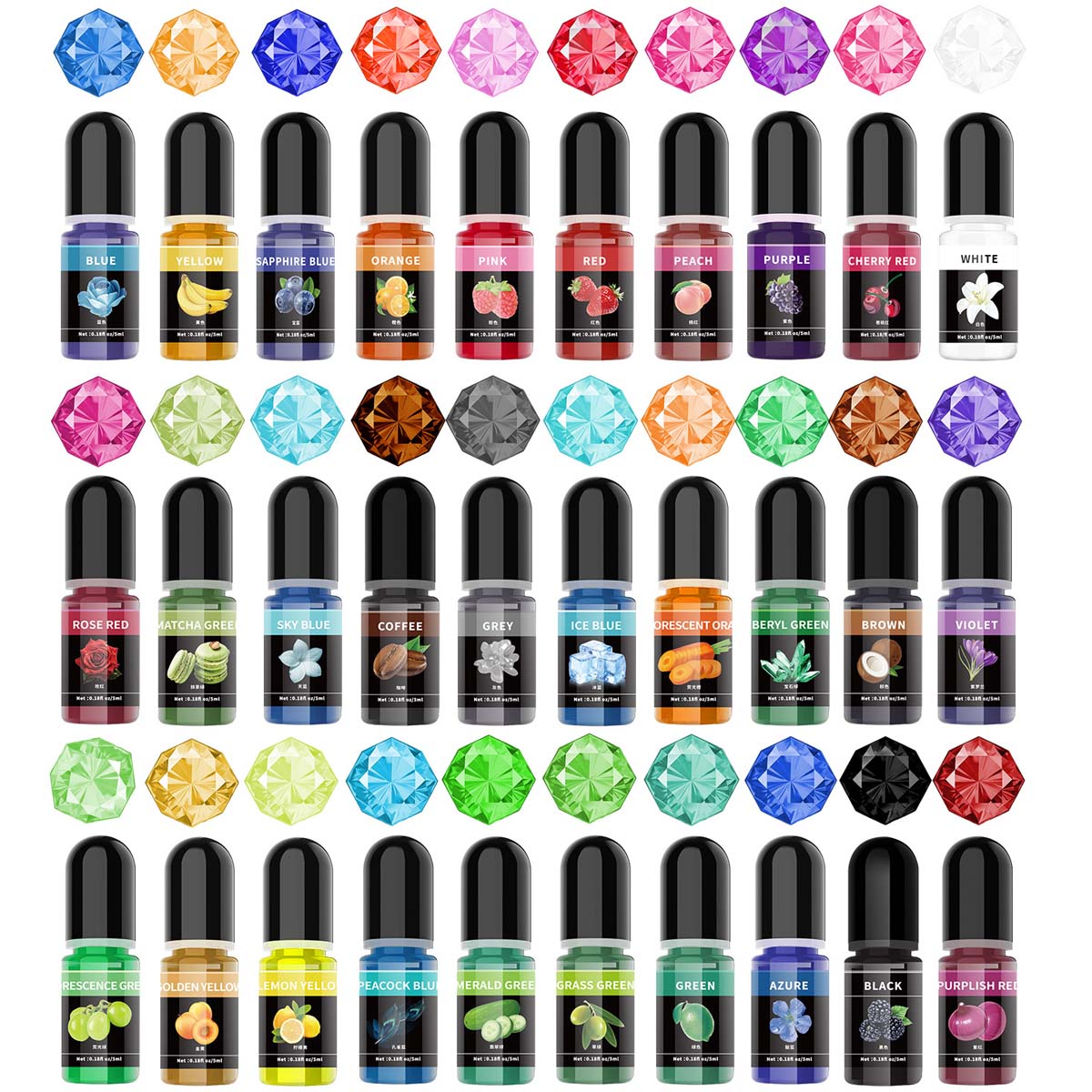 5ml/Bottle Epoxy Resin Pigment - огляд і ціна Resin Pigment Set